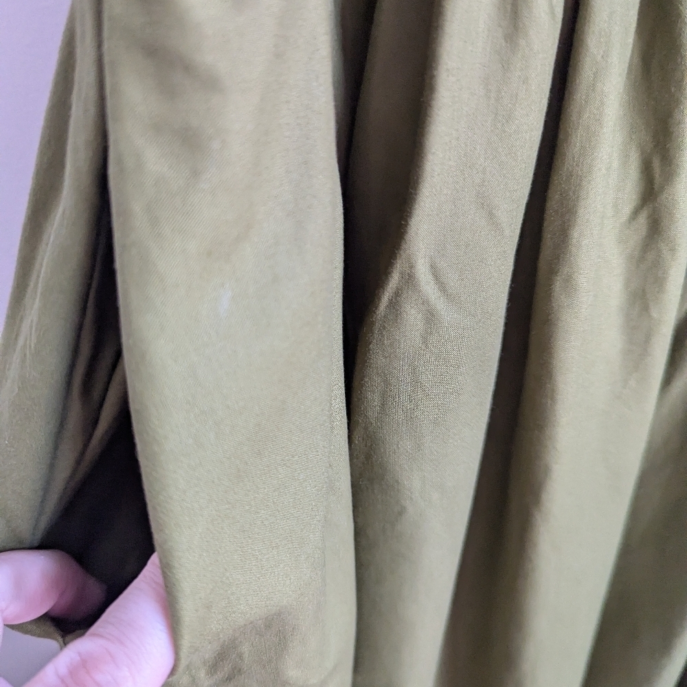 REFORMATION Green Organic Cotton Mininalist Feminine Maxi Dress Size Small - Picture 4 of 12
